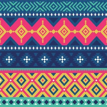 Aztec Pattern Design Illustrazione stock
