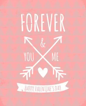 Aztec pattern valentine's day design Stock Illustration