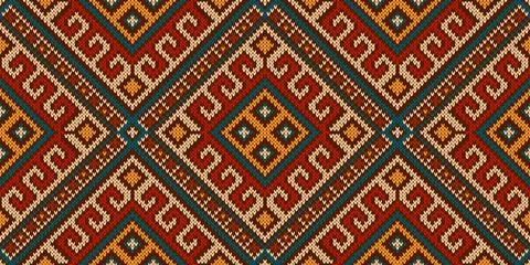 Aztec peruvian mexican pattern, ethnic ornament Stock Illustration