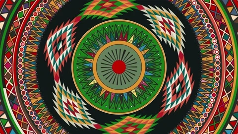 Aztec rotating icon Stock Footage 152177928