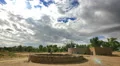 Aztec Ruins 05 Time Lapse Clouds Kiva Native American Ruins New Mexico USA HD Footage