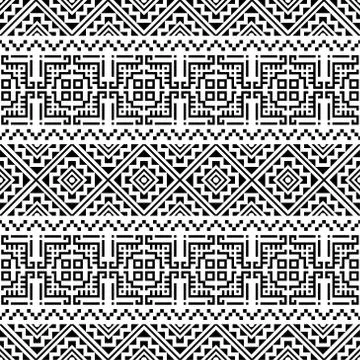 Aztec Seamless ethnic pattern design vector background Illustrazione stock