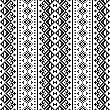 Aztec seamless ethnic pattern texture background design vector Stock Illustration