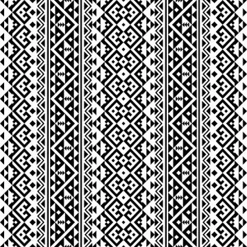 Aztec seamless ethnic pattern texture background design vector Illustrazione stock