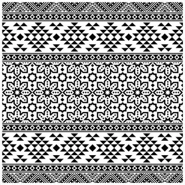 Aztec seamless pattern ethnic background design vector. Illustration of Tradi Stock Illustration