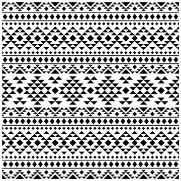Aztec seamless pattern ethnic background design vector. Illustration of Tradi Stock Illustration