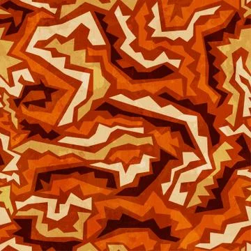 Aztec seamless pattern with grunge effect Illustrazione stock