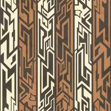 Aztec seamless pattern Illustrazione stock