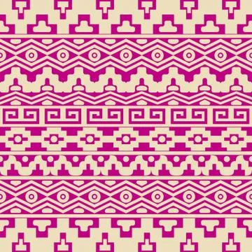Aztec seamless pattern Stock Illustration