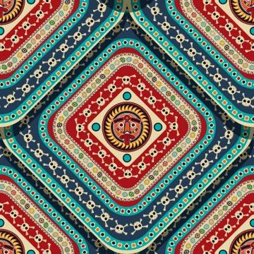 Aztec Seamless Pattern Illustrazione stock