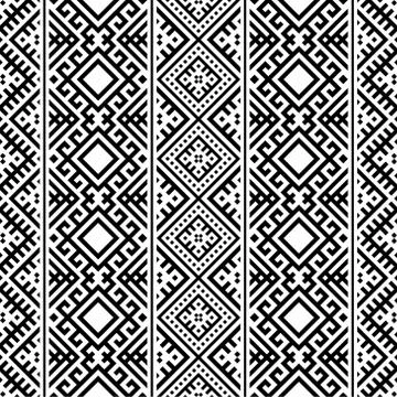 Aztec seamless pattern texture design vector Stock Illustration