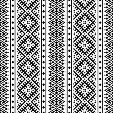 Aztec seamless pattern texture design vector Stock Illustration