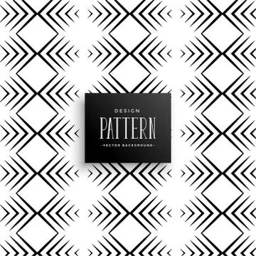 Aztec style line pattern design Stock Illustration