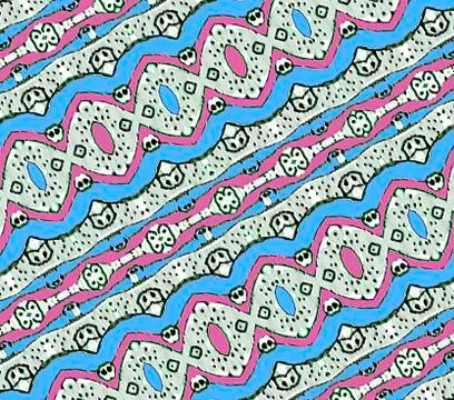 Aztec Style Pattern in Pastel Colors Illustrazione stock