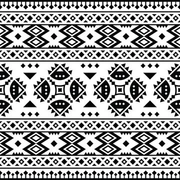 Aztec tribal abstract texture design for textile and decoration. Stock Illustration