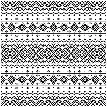 Aztec tribal seamless pattern deesign vector background. Stock Illustration