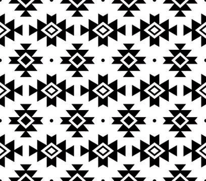 Aztec vector pattern, Tribal background, Navajo Ilustración de archivo