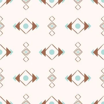 Aztec vector seamless pattern with ethnic elements. Native American tribal Stock Illustration
