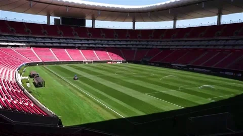 The Azteca, where Pelé and Maradona reigned, opens its doors rejuvenated at near Stock Footage 331611684