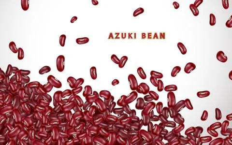 Azuki beans background Illustrazione stock