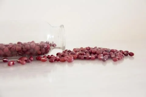 Azuki beans , red beans Stock Photos