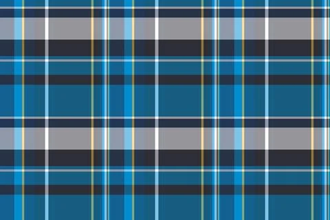 Azul pattern textile plaid, layered tartan fabric background. Indigo check .. Stock Illustration
