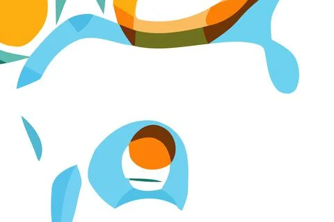 Azul y blanco background. Abstract vector.Digital curve design. 2D rendering  Stock Illustration