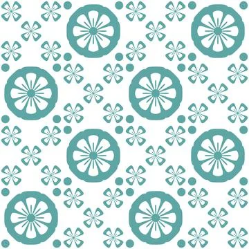 Azulejo seamless pattern ceramic tile design element for kitchen backsplash,  Stock Illustration