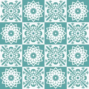 Azulejo seamless pattern stylish trendy ceramic tile design element for kitch Ilustración de archivo