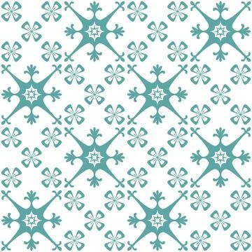 Azulejo seamless pattern stylish trendy ceramic tile design element for kitch Stock Illustration