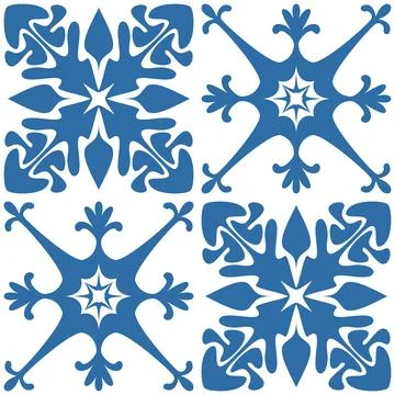 Azulejo square ceramic spanish tile design, retro geometric vector illustrati 스톡 일러스트