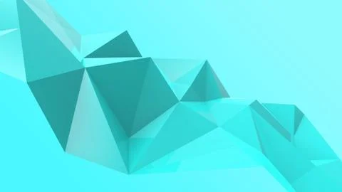 Azure abstract modern crystal background. Polygon, Line, Triangle pattern sha Stock Illustration