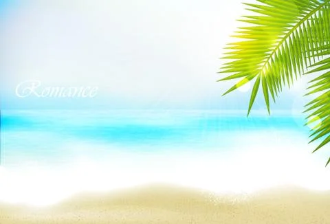 Azure beach Stock Illustration
