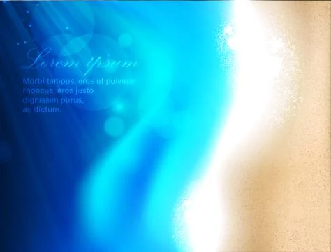 Azure beach Stock Illustration