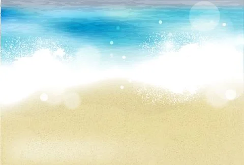 Azure beach Stock Illustration