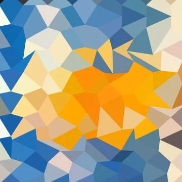Azure Blue Abstract Low Polygon Background Stock Illustration