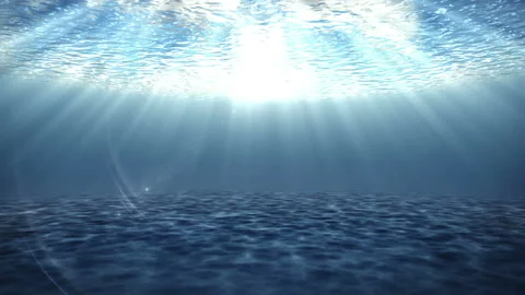 Azure bottom under water. Stock Footage 86359687