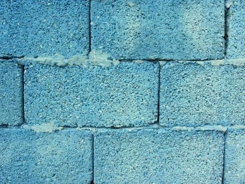 Azure brick wall background Stock Photos