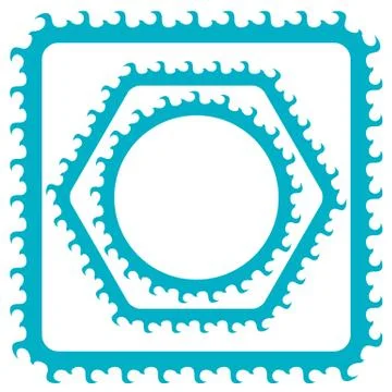 Azure Frames Stock Illustration