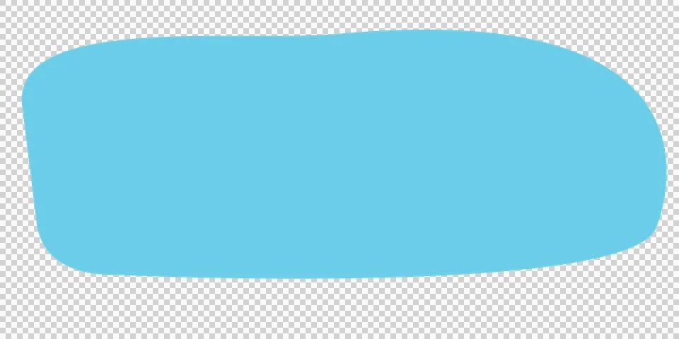 Azure Horizontal Rounded Rectangle Banner Background Vector Element. Stock Illustration