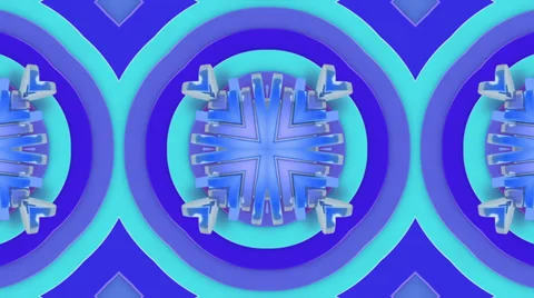 Azure kaleidoscope background, loop HD Stock Footage 37713269