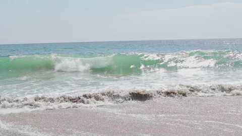 Azure ocean waves Stock Footage 153799663