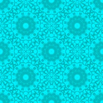 Azure Ornamental Seamless Line Pattern Illustrazione stock