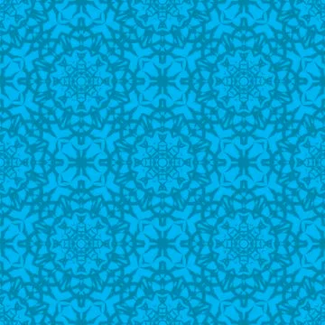 Azure Ornamental Seamless Line Pattern 스톡 일러스트