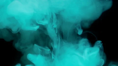 Azure paint pattern in water Видео 168014821