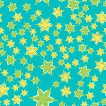 Azure tiles seamless pattern fabric. Colorful patchwork for print wallpaper Stock Illustration