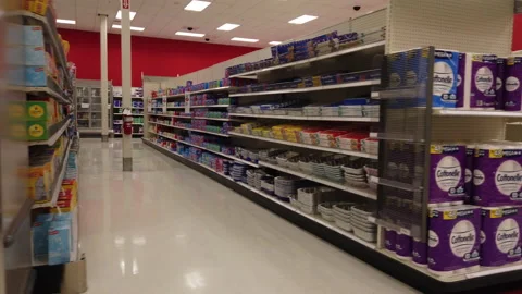 AZUSA, CALIFORNIA - AUGUST 14th, 2020: Target's Frozen Section Stock Footage 137550853