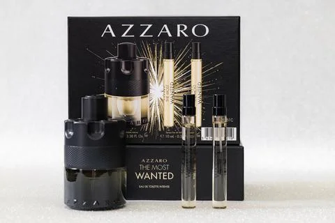 Azzaro The Most Wanted Eau de Toilette Gift Box Stock Photos