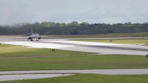 B-1 Lancer Sub-sonic long range bomber Video stock 79353537