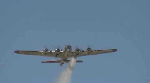 B-17 bomber from WW2 Video stock 10724292